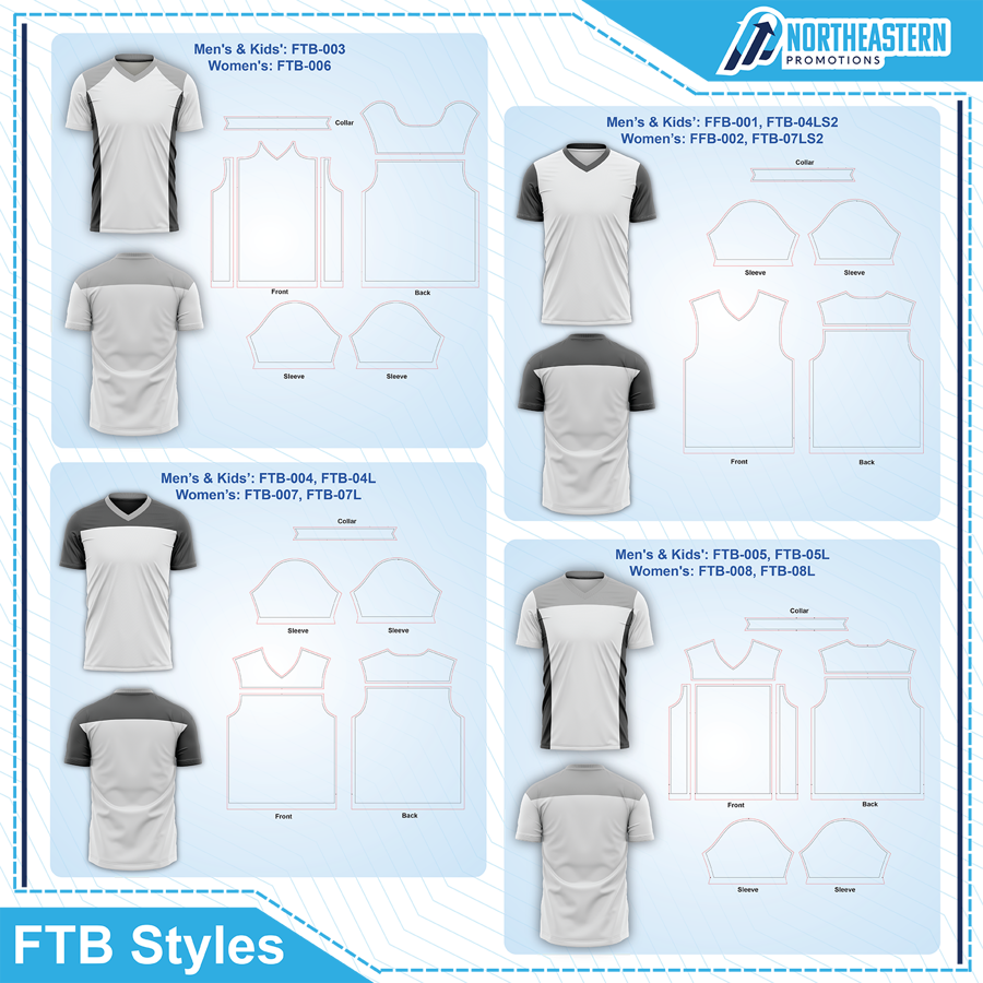 Women's Sublimation Flag Football Jersey - Butterfly Mesh 1