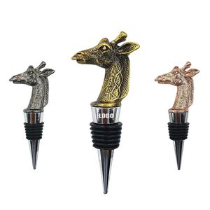 Elegant Giraffe Design Alloy Wine Stopper 17
