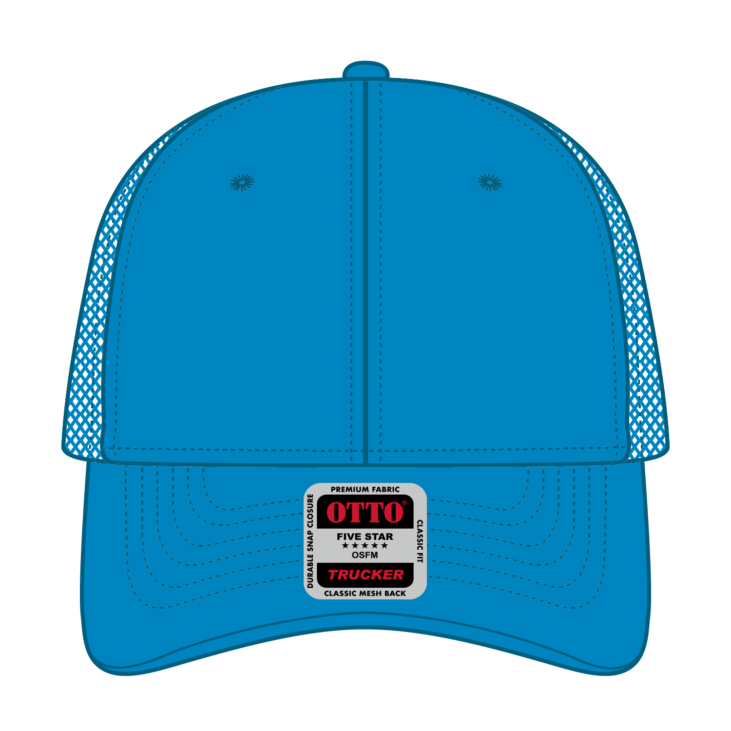 OTTO CAP® 6 Panel Low Profile Mesh Back Trucker Hat 205
