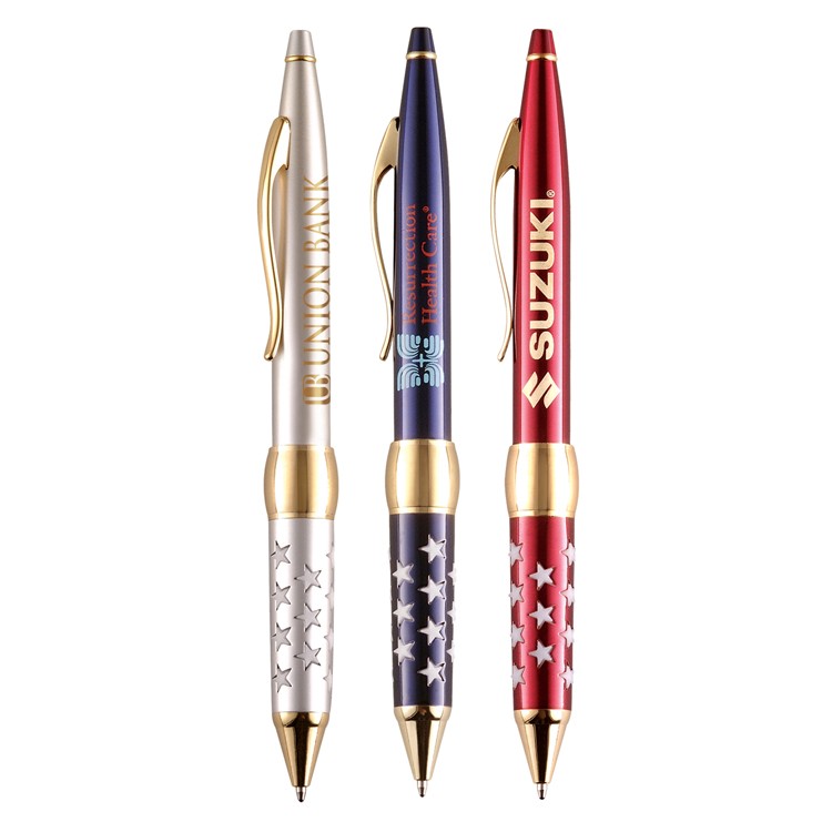 Patriot Star Grip Twist Action Metal Pen, Ballpoint pen 5