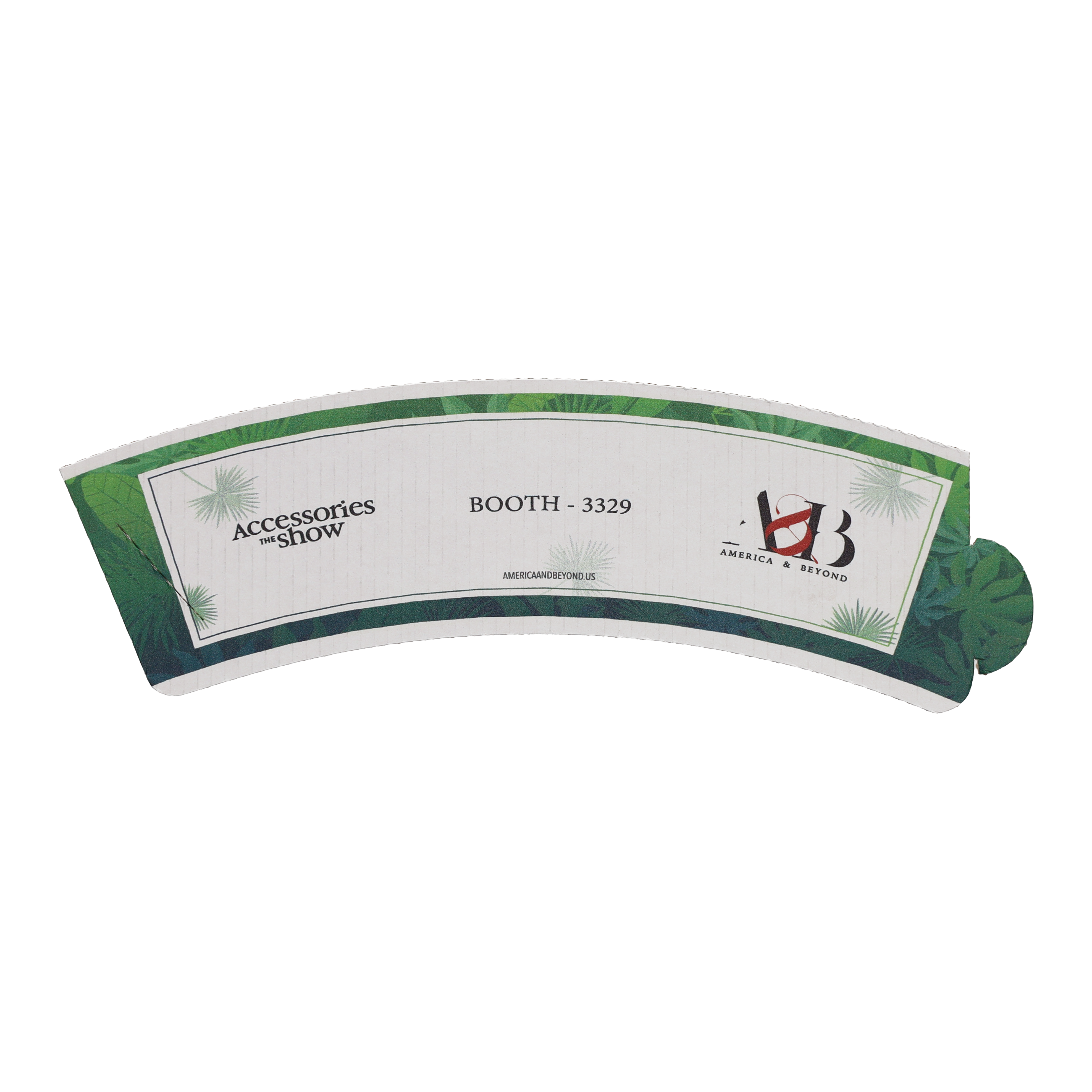 8/9 oz Corrugated Beverage Sleeve White Digital Print 5