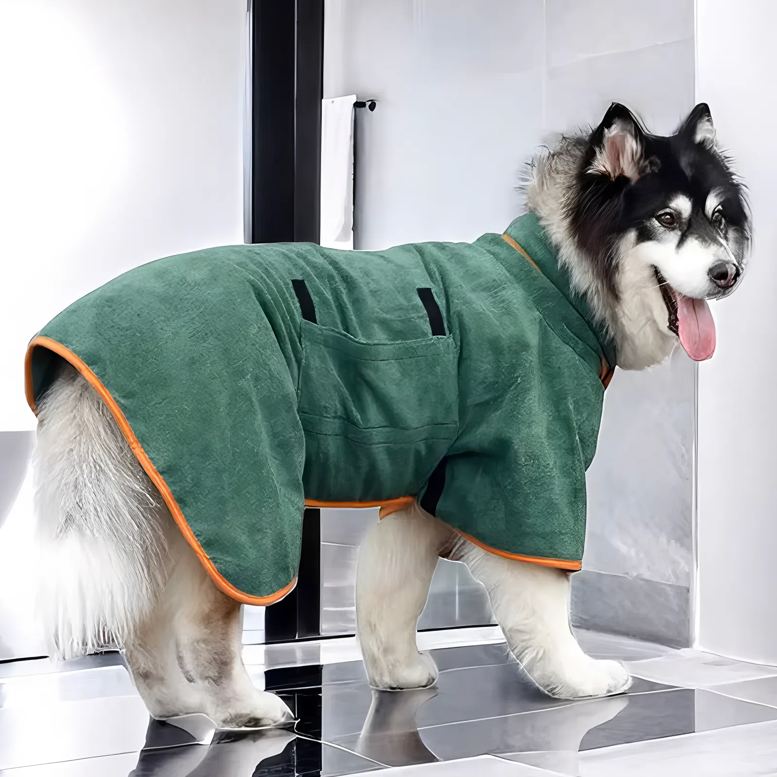 Quick Dry Dog Bathrobe Towel 5