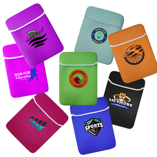 Reversible Laptop Sleeve with Fold-Over Flap - Neoprene 8