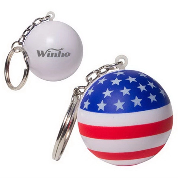 Patriotic Stress Ball Key Chain 2