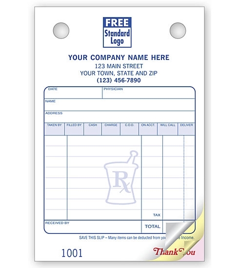 Pharmacy Register Forms, Small Classic 2