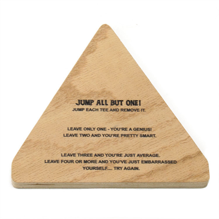 Triangle Peg Game with Extra Imprint Area