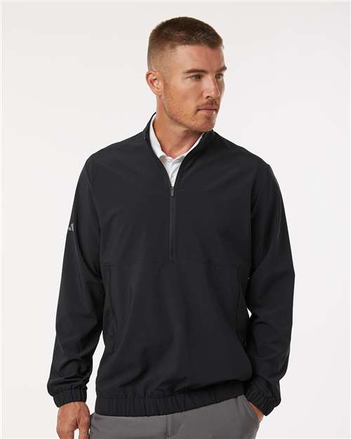 Woven Half-Zip Pullover