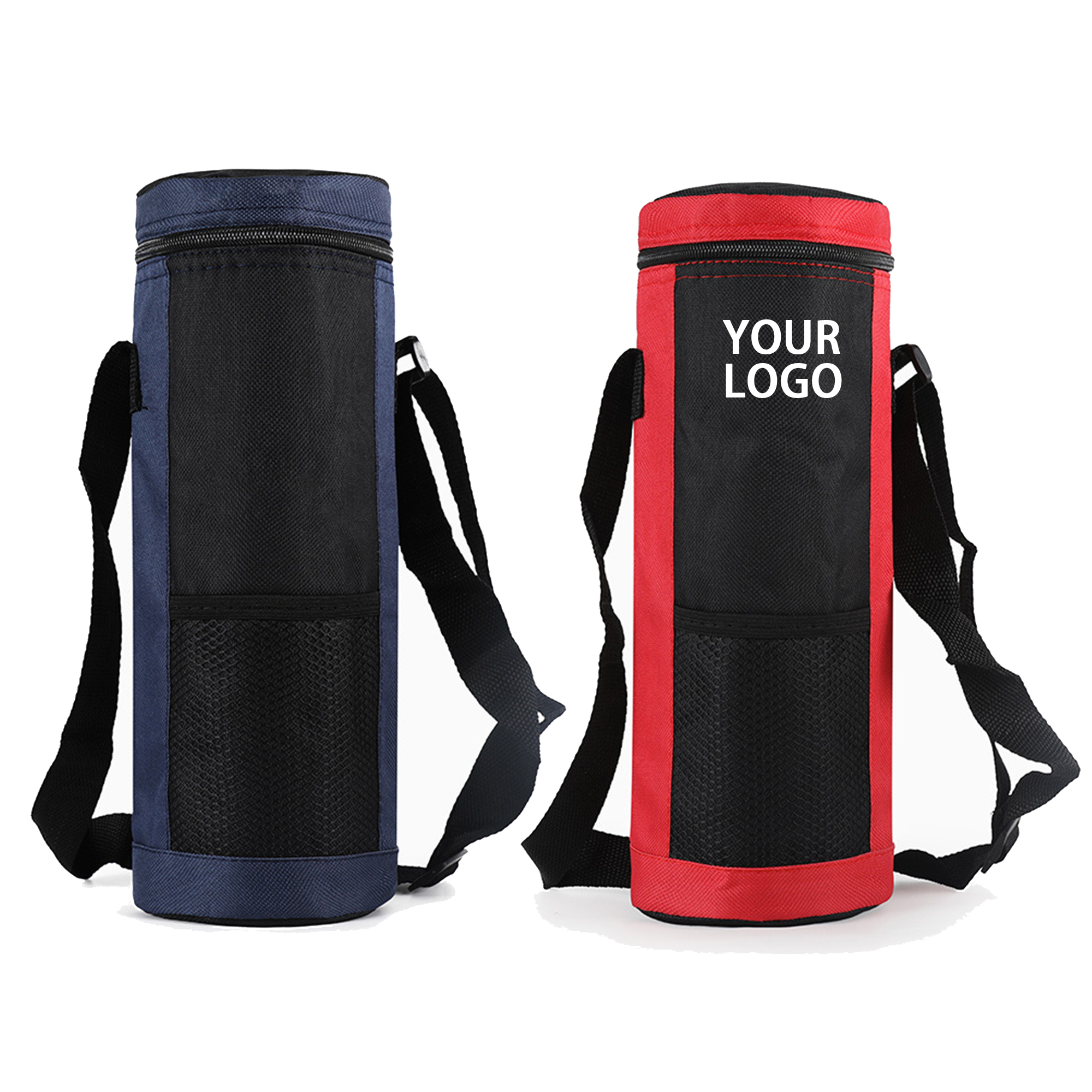 Oxford Fabric Insulated Bottle Tote 12.8" x 4.2" 2