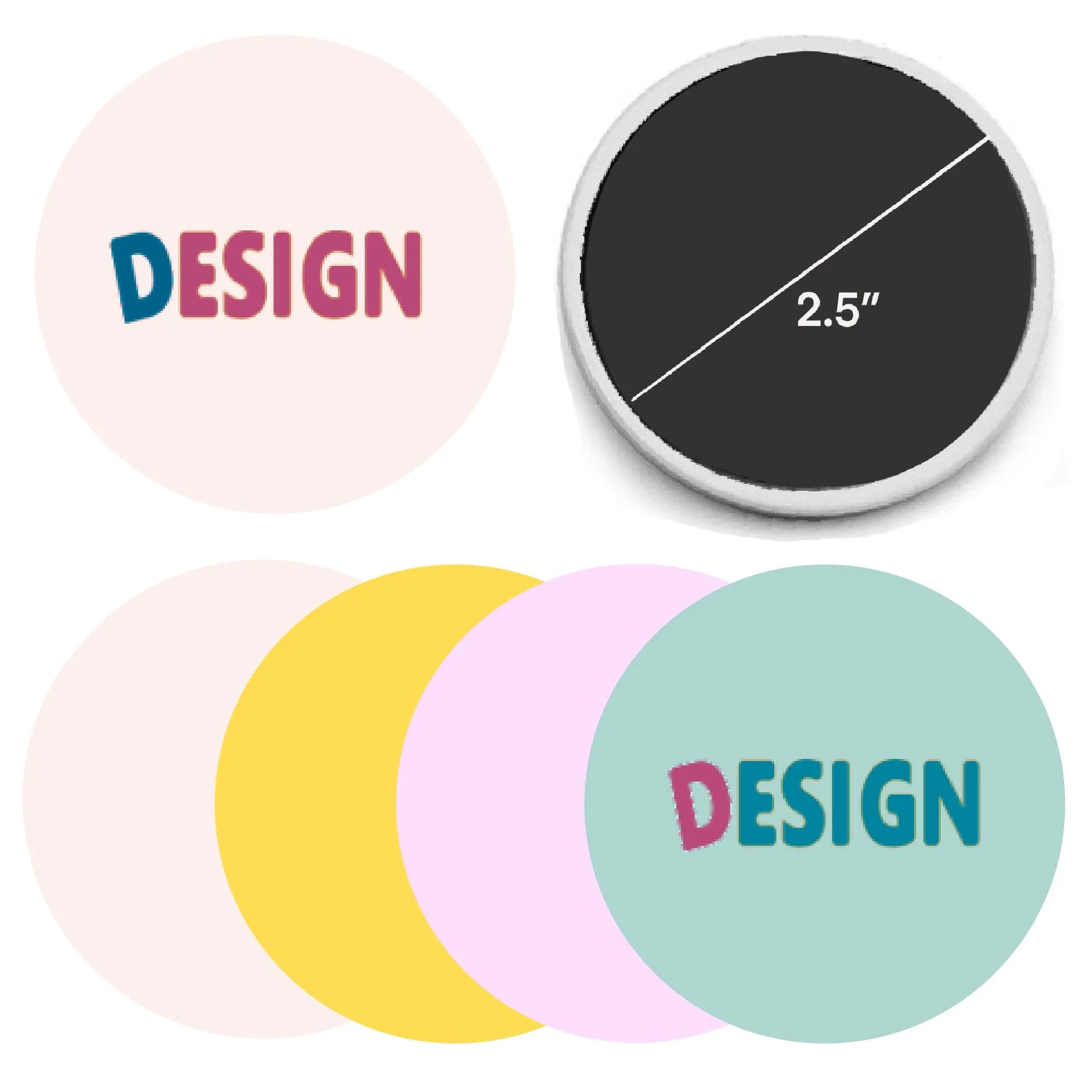 Round Ceramics Magnet MOQ 50pcs 3
