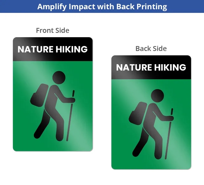 Reflective Custom Trail Markers Signs (1ft x 1ft/Sqft) 3