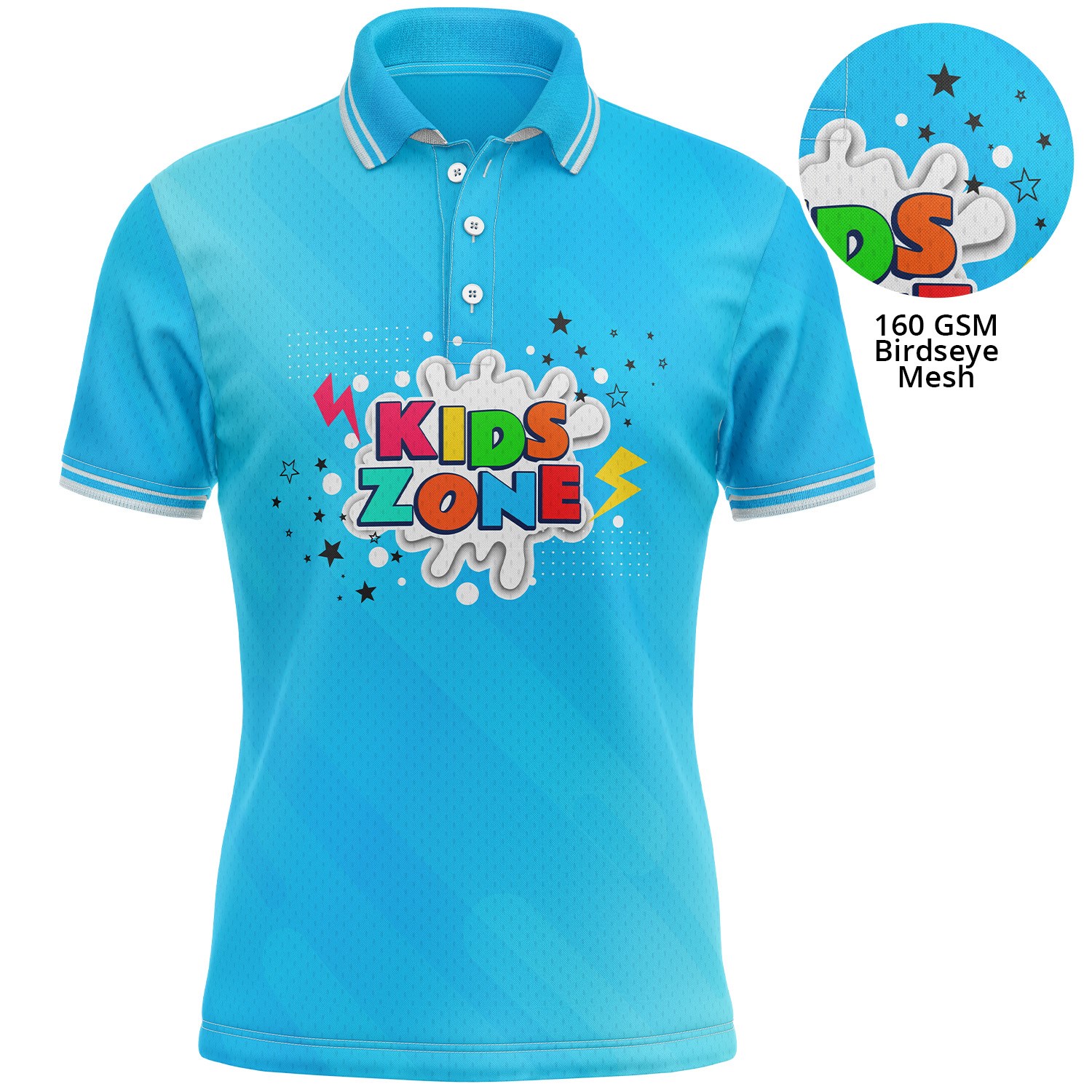 Youth 160 GSM Birdseye Mesh Performance Dri - FIT Polo shirts 3