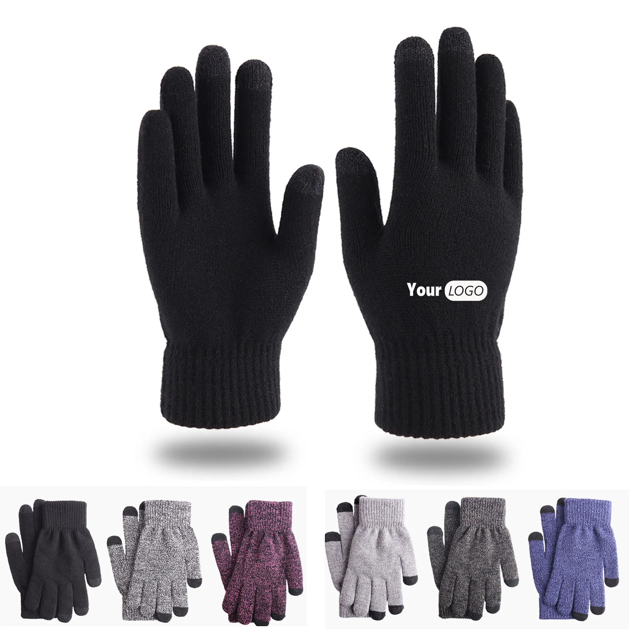 Touch Screen Warm Gloves with Thermal Soft Knit Lining 1