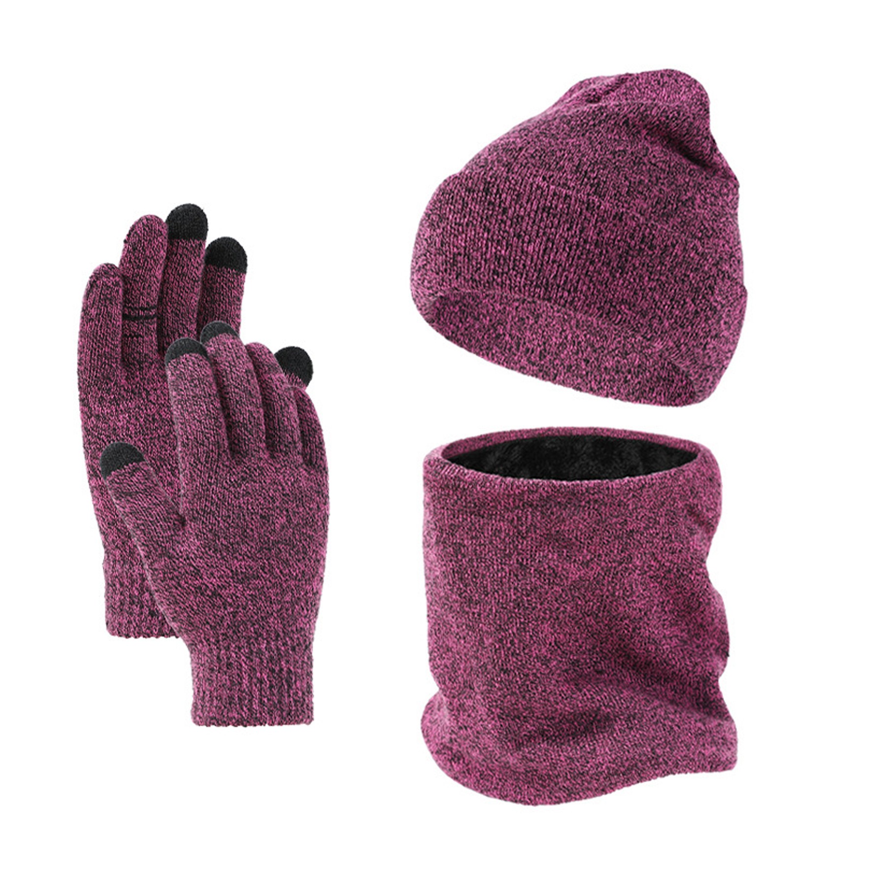 Winter Hat Scarf Glove Set 7