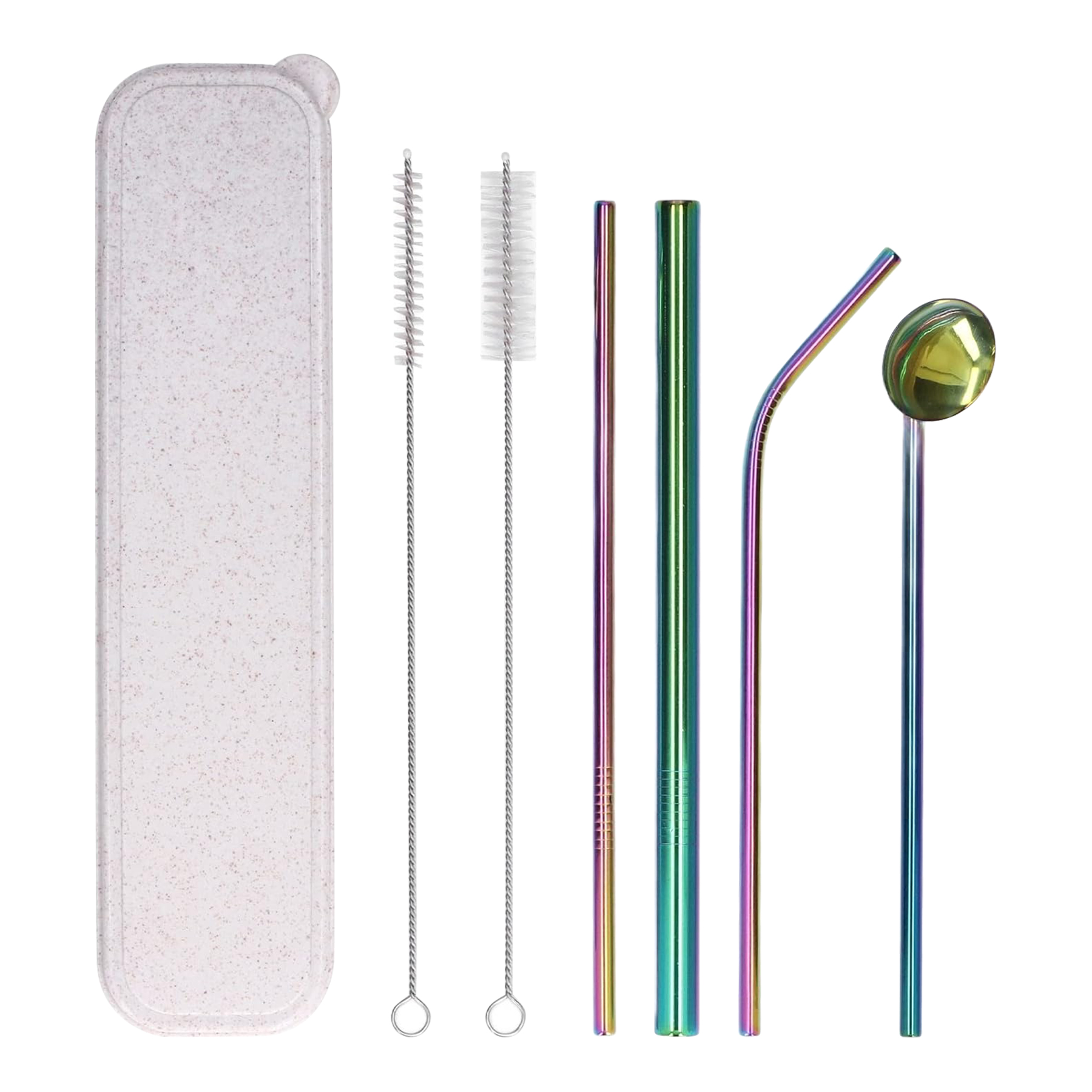 Stainless Steel Straw Set 8