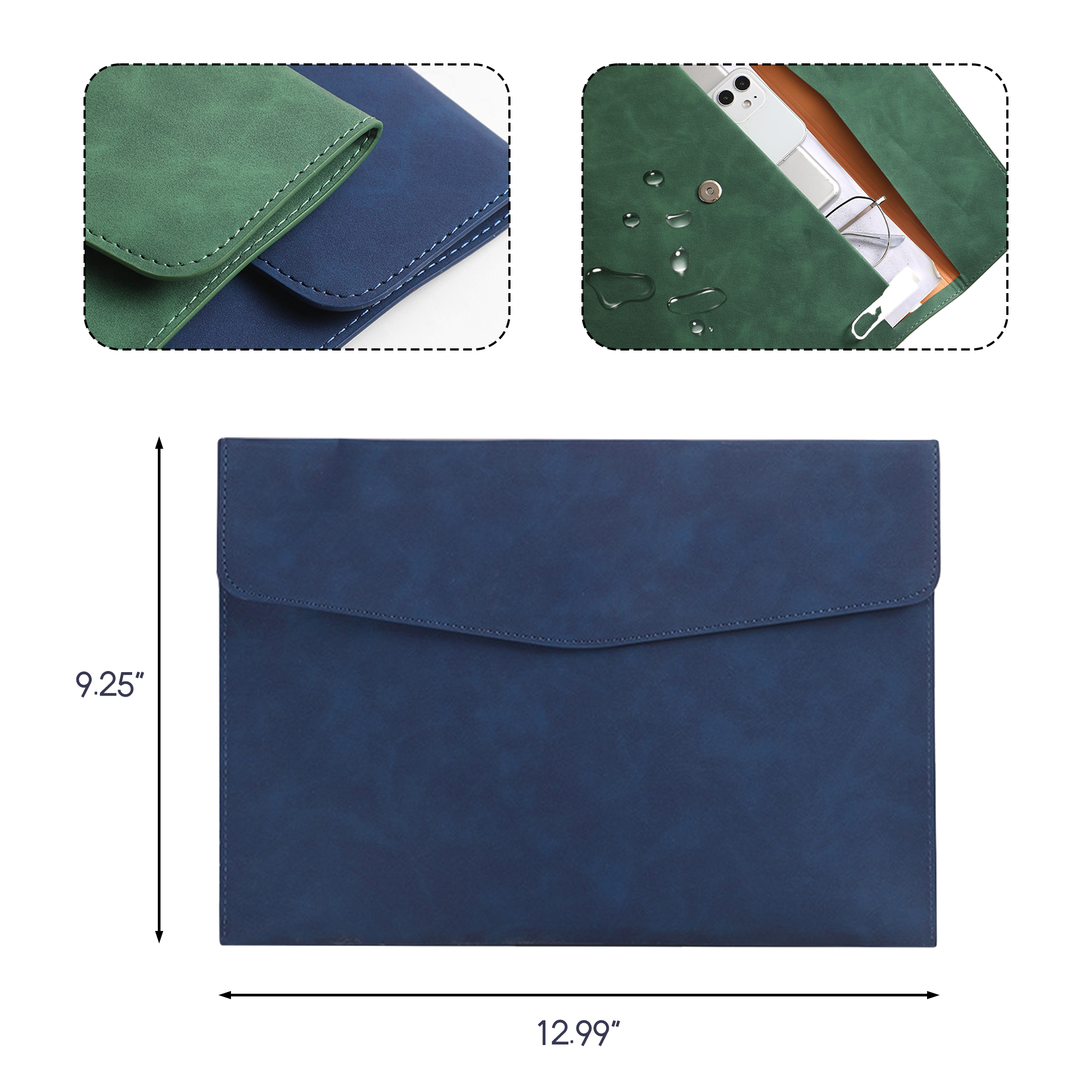 Waterproof PU Leather A4 File Folder 2