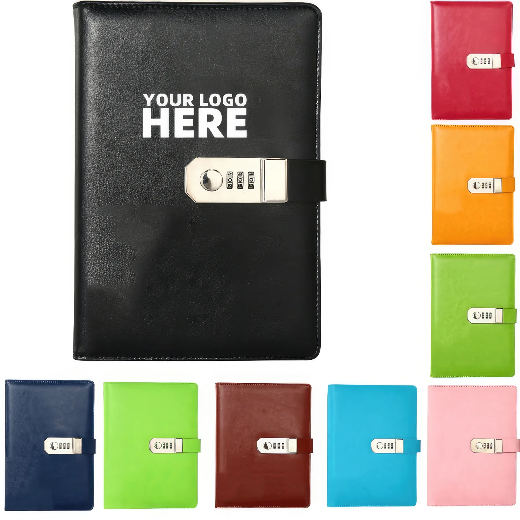 A5 PU Leather Password Notebook 1
