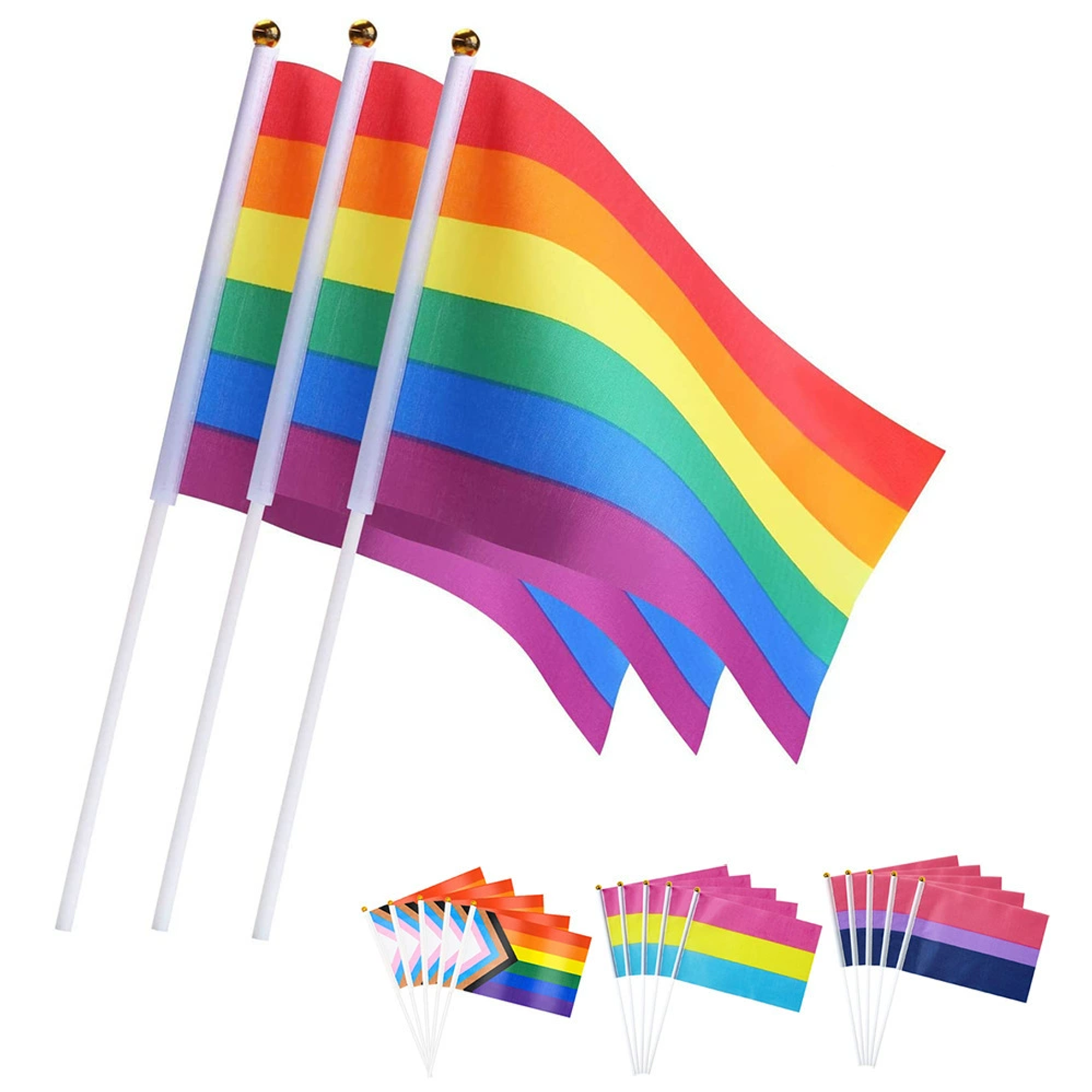 Rainbow Hand-Waved Flag 200MOQ 2