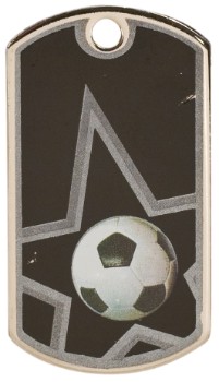 Soccer Star Metal Dog Tag 2