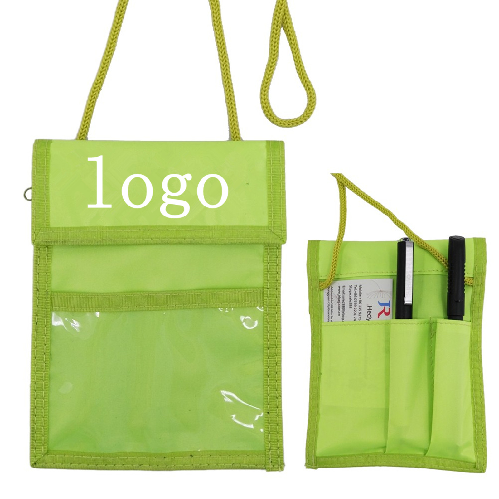 Neck Wallet Convention Badge Bag Holder 4