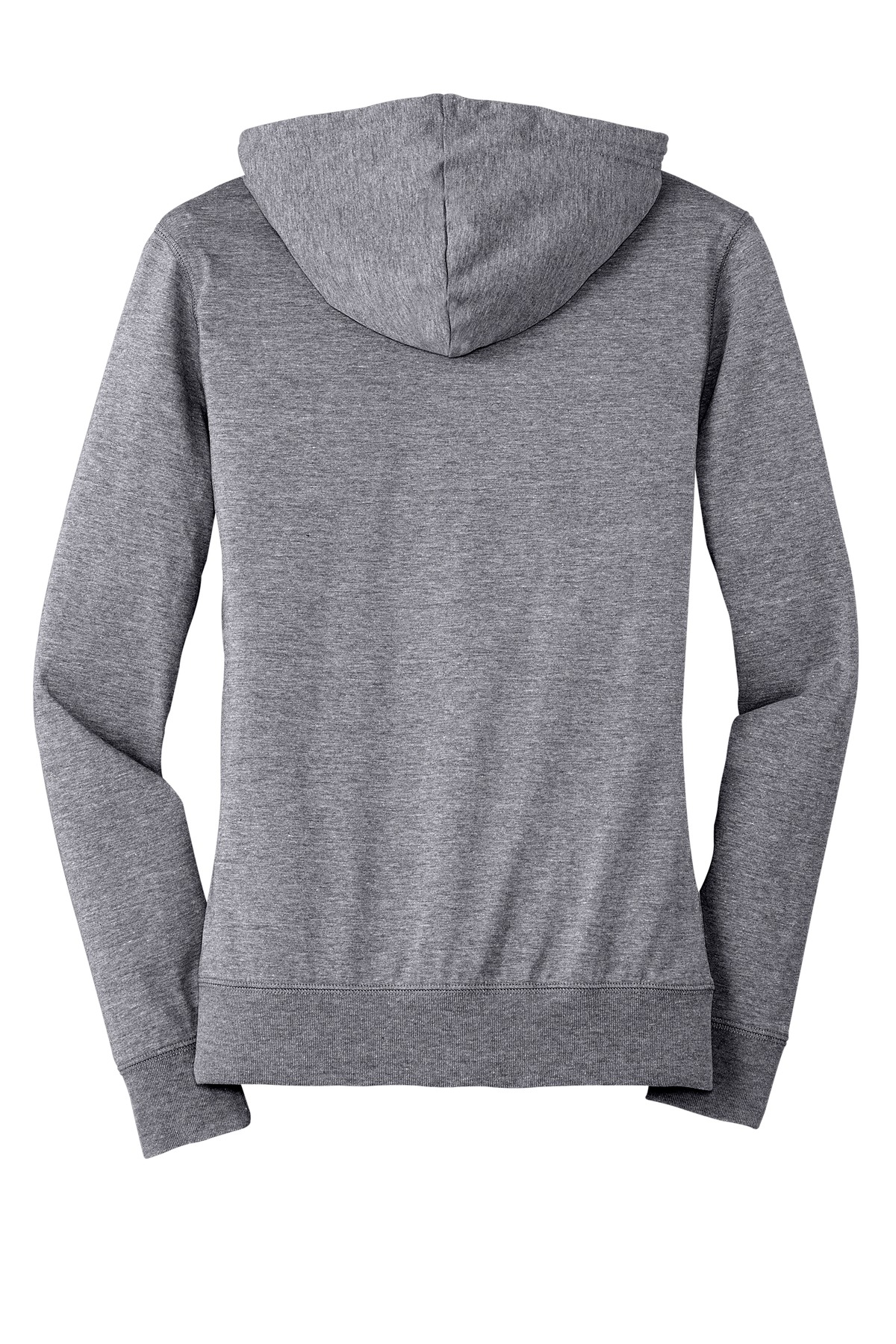 District Women's Fitted Jersey Full-Zip Hoodie. DT2100 18