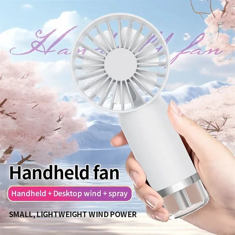 Handheld Misting Fan with USB Rechargeable Battery 2