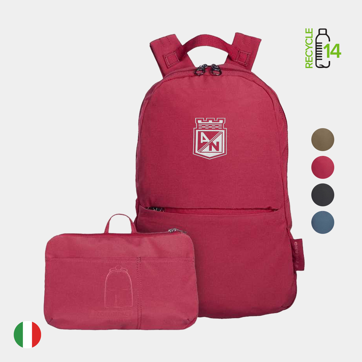 TUCANO® - Italy ECOCOMPACT Recycled Modern Business Foldable Backpack 6