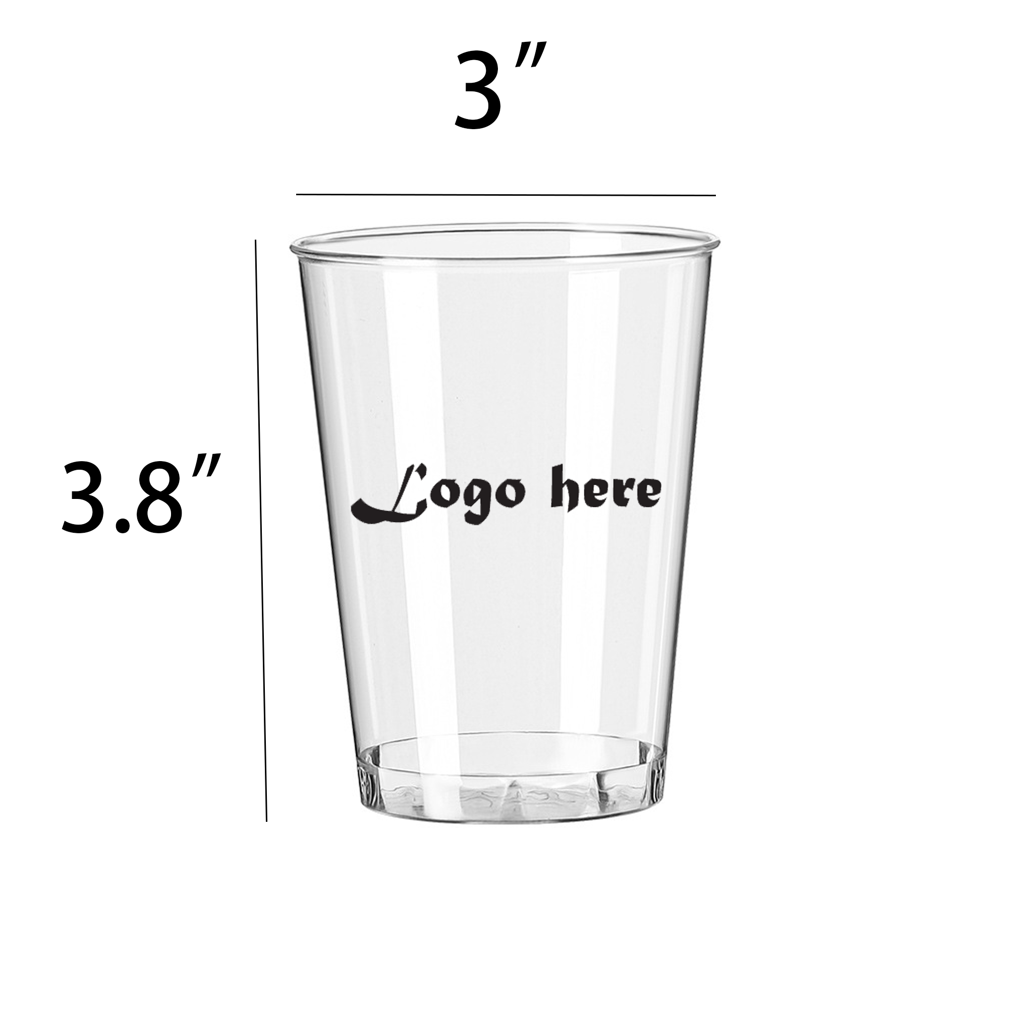 Thickened 10 OZ Hard Plastic Cup 2