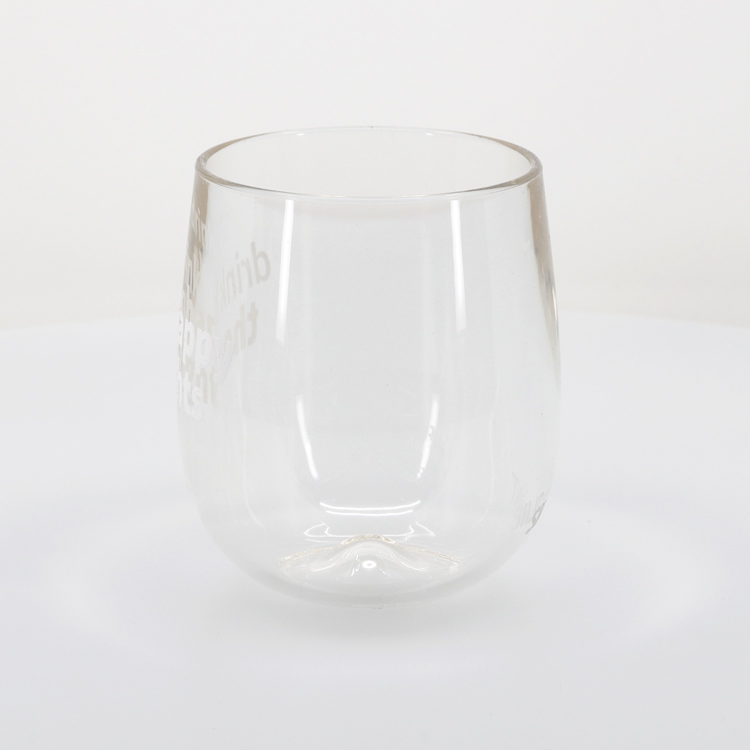 Silipint® Clear Stemless Wine Glass - 12 oz. 3