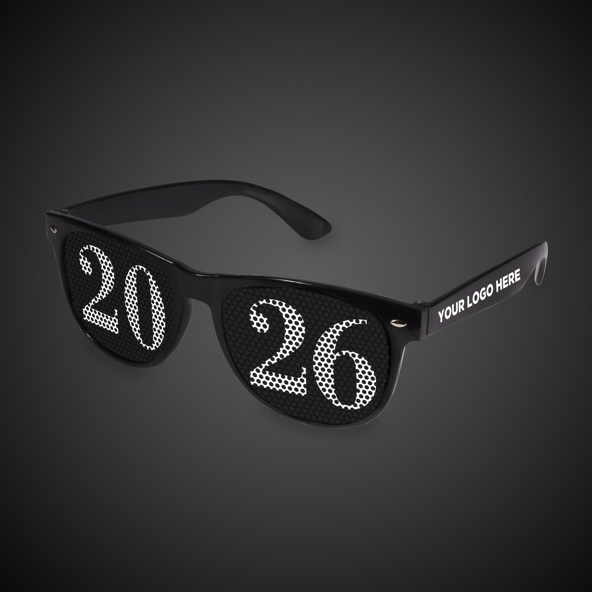 2026 Black Billboard Sunglasses (imprinted arms)