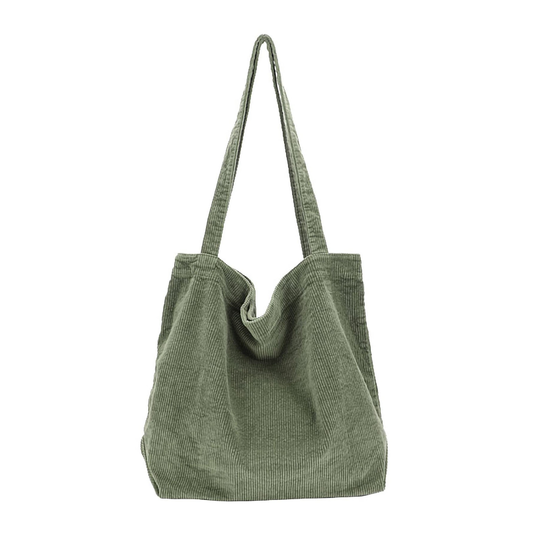 Corduroy Shoulder Tote Bag 5