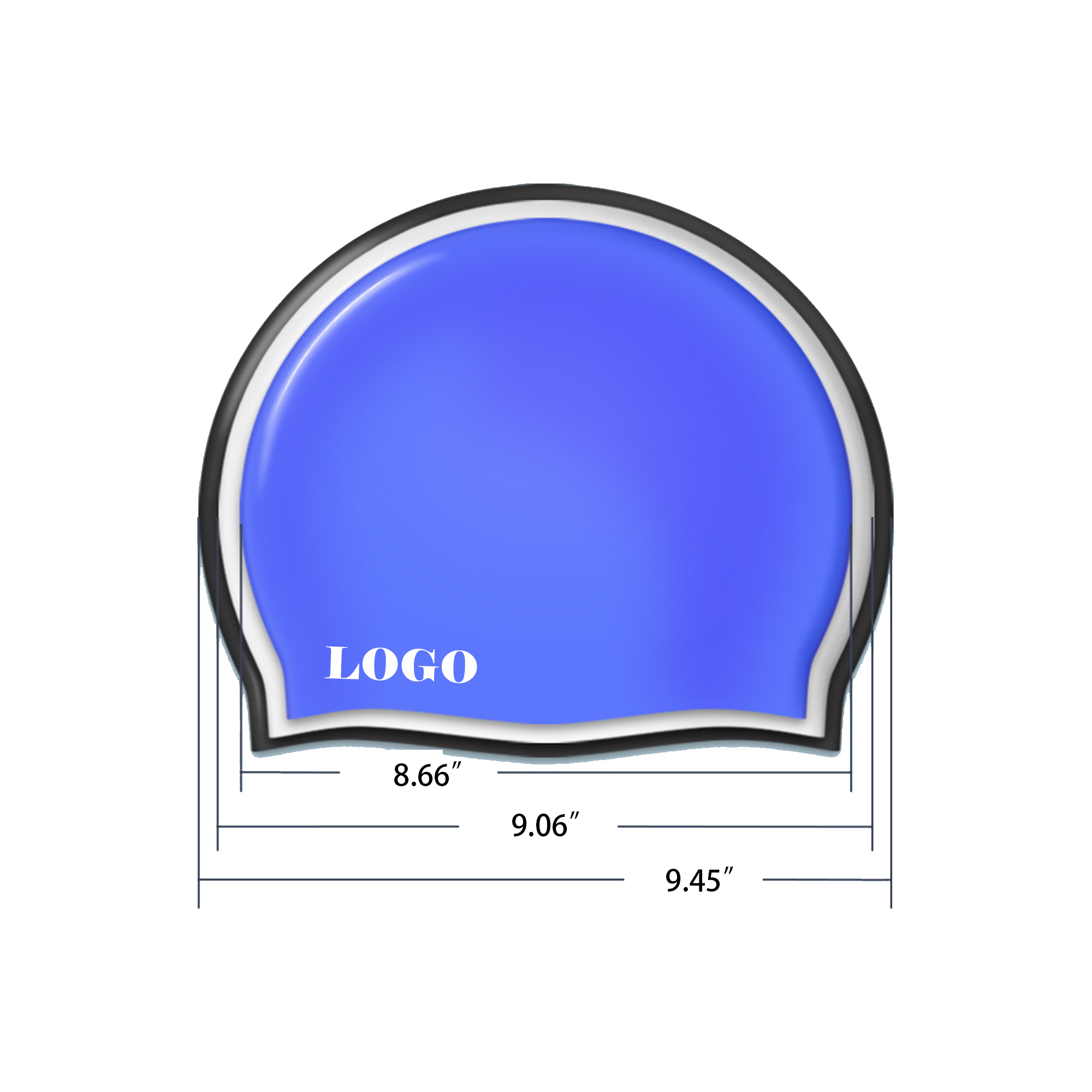 Non-Slip Silicone Swim Caps In Various Sizes And Colors 3