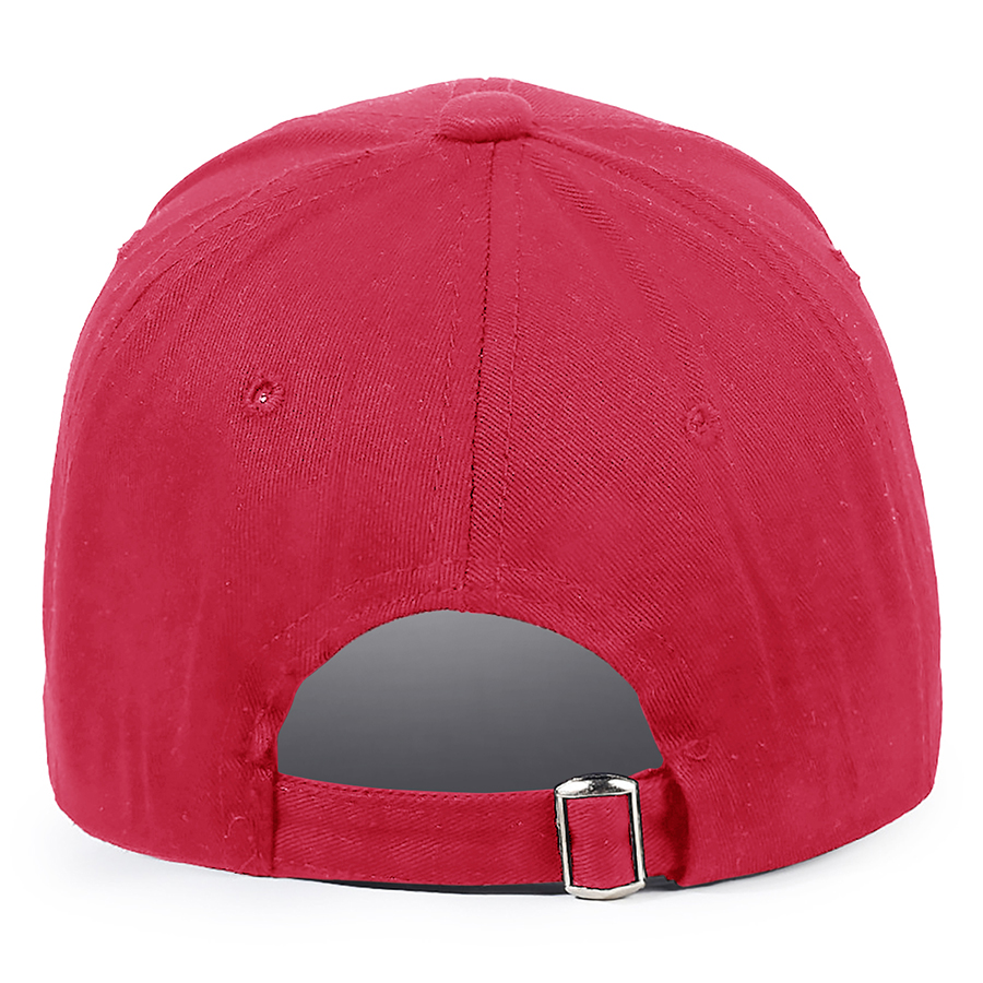 Stock Solid Color Cotton 6-Panel Baseball Cap w/ D-Ring 23