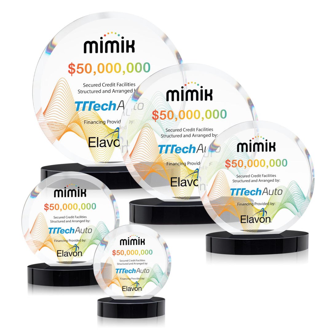 Matlow Circle VividPrint™ Award - Black