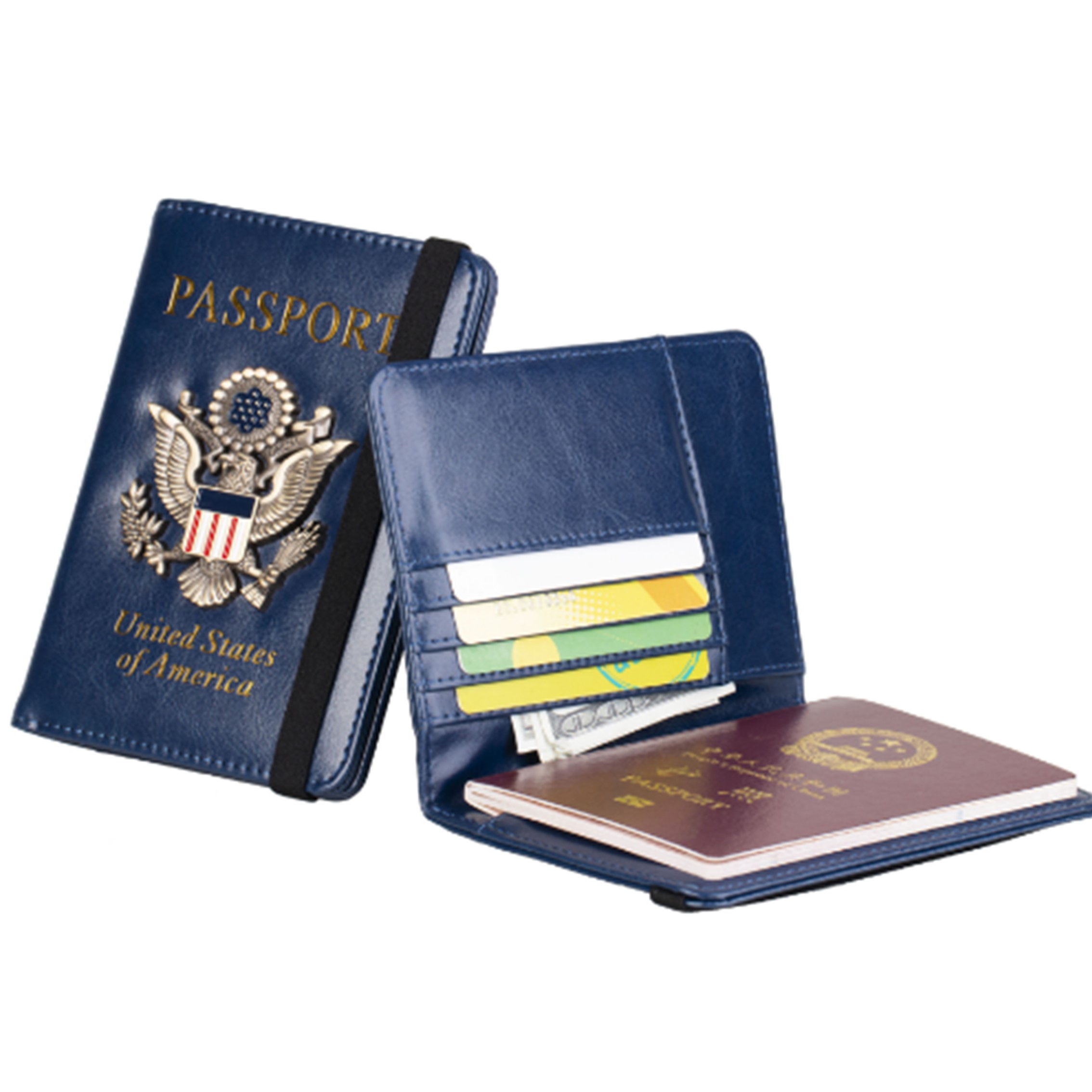 Multi-card Passport Holder w/Vaccine Card Slot 3