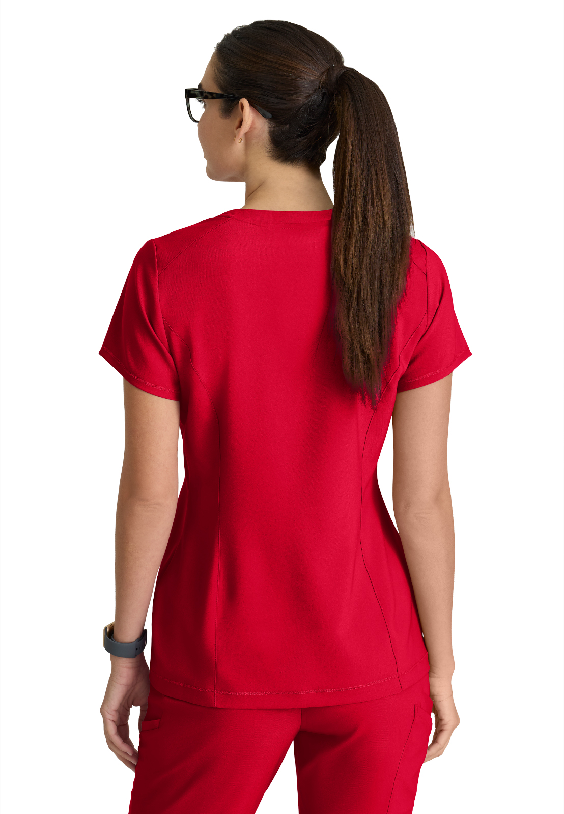 Grey's Anatomy Evolve Stretch - Women's One-Pocket Banded V-Neck Sway Scrub Top 36