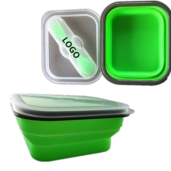 600ML Collapsible Single Case Lunch Box 1
