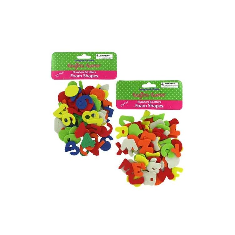 Numbers & Letters Foam Shapes Set 125Pk 2