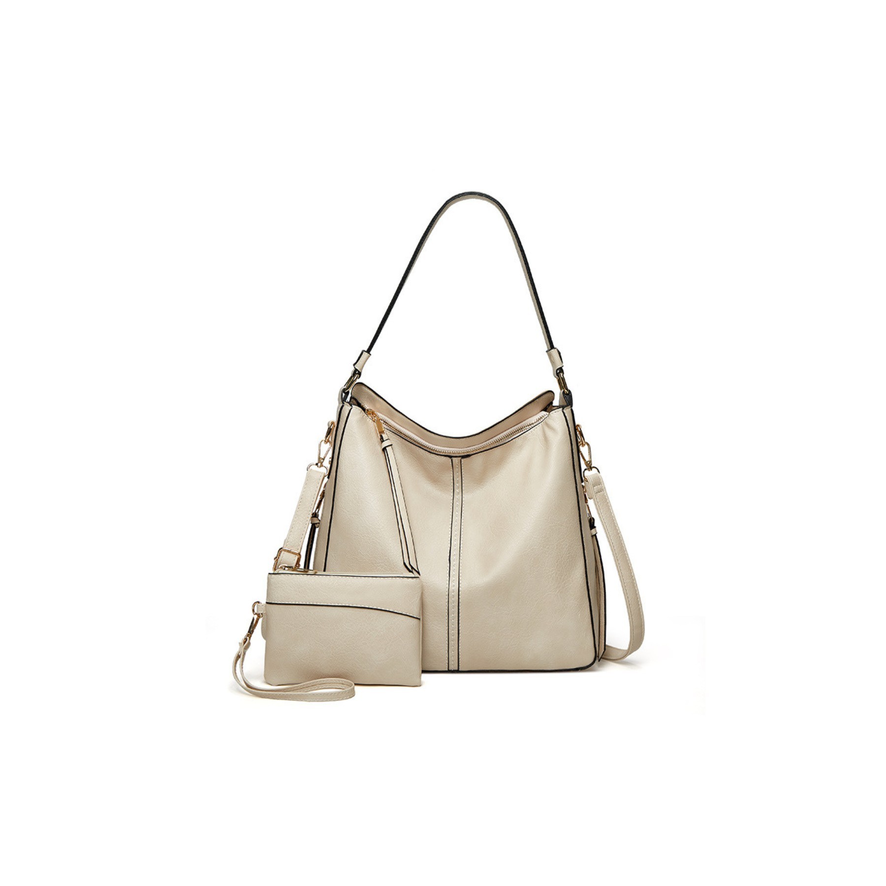 Vegan Leather Hobo Shoulder Bag 4