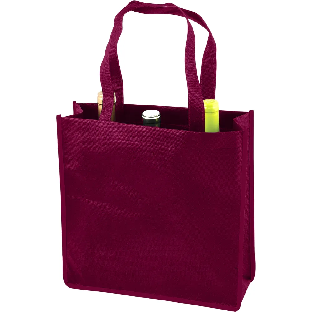 3-Bottle Non-Woven Wine Tote 6