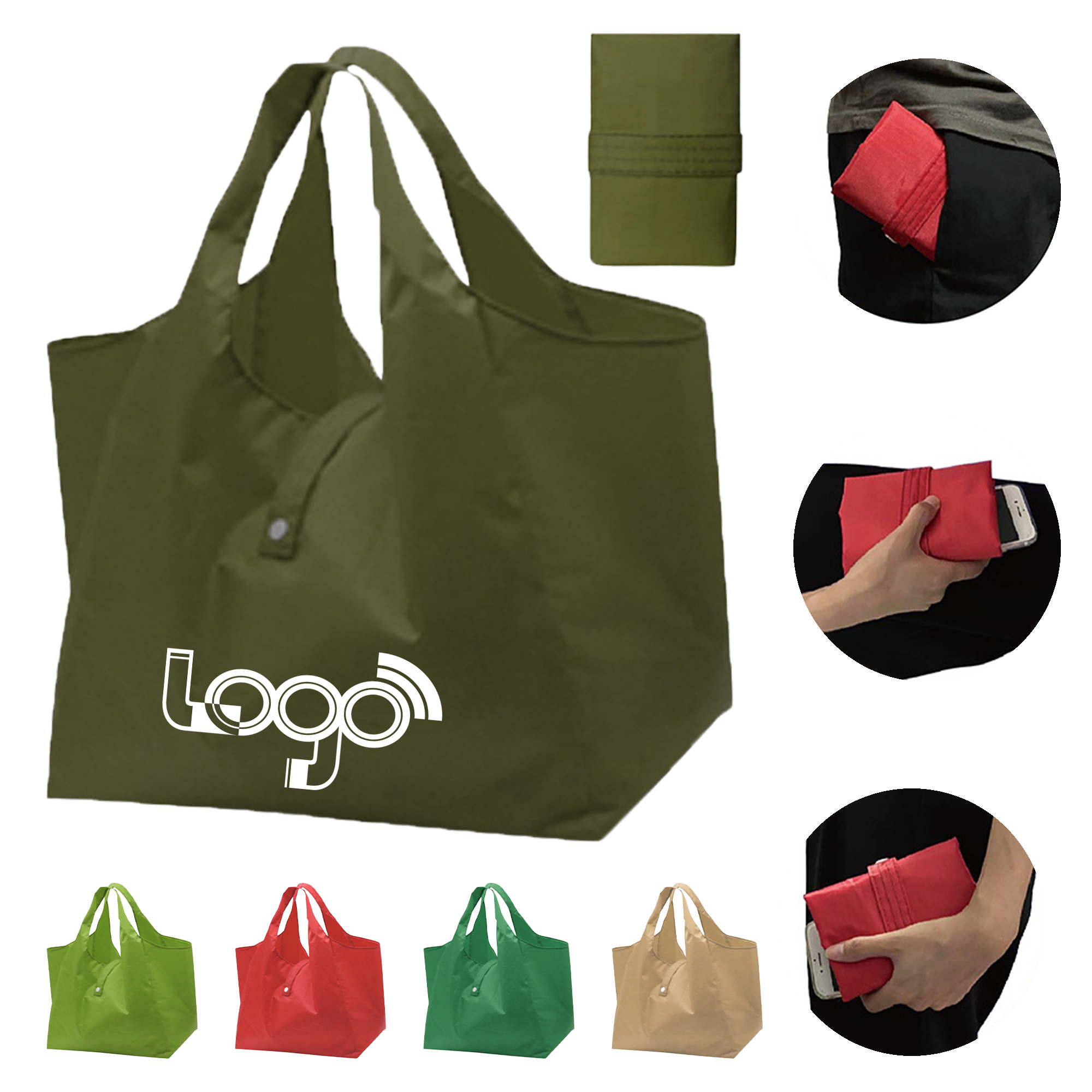 Brandable Foldable Bag With Recyclable Packaging 1