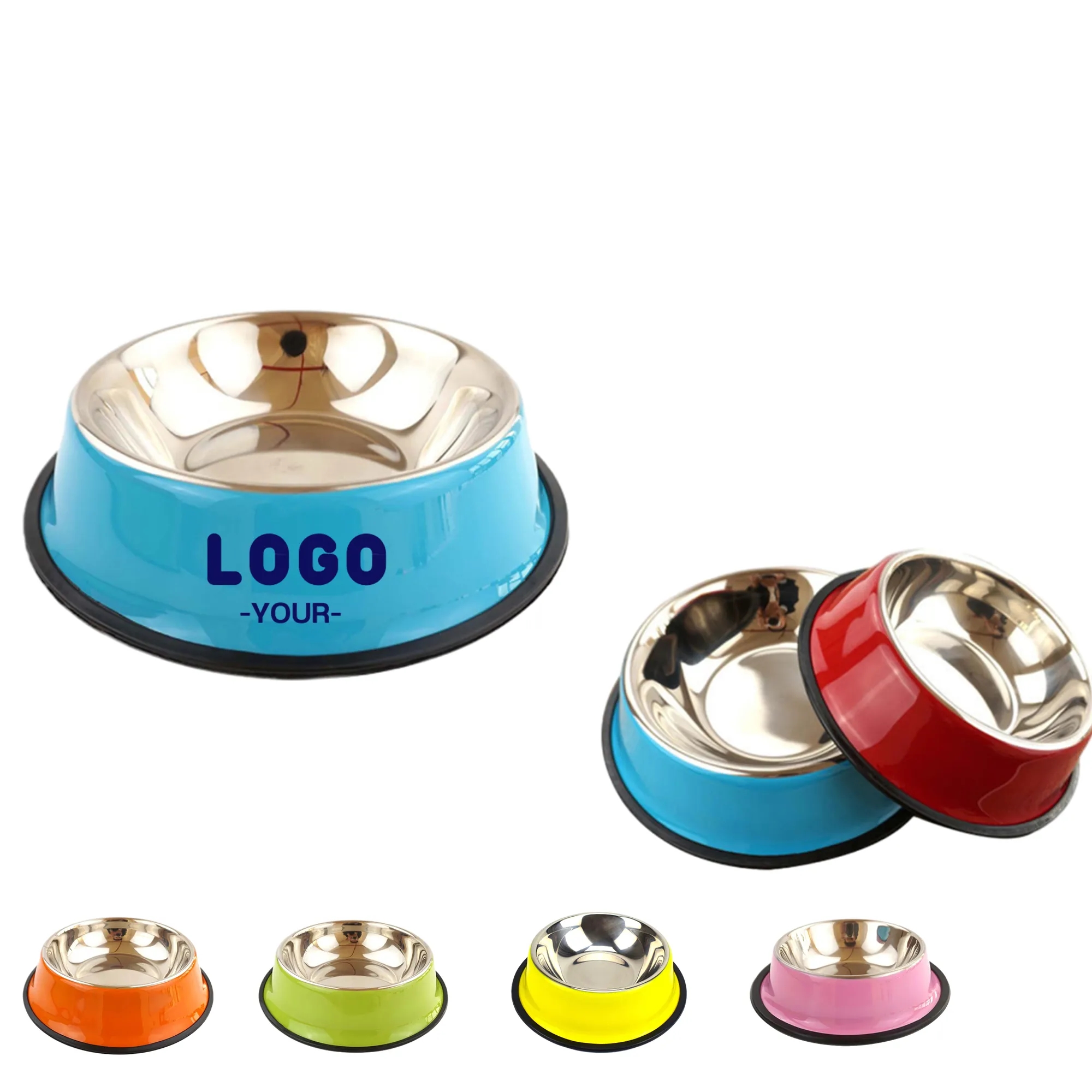 MOQ 10 Stainless Steel Pet Dog Bowls 2