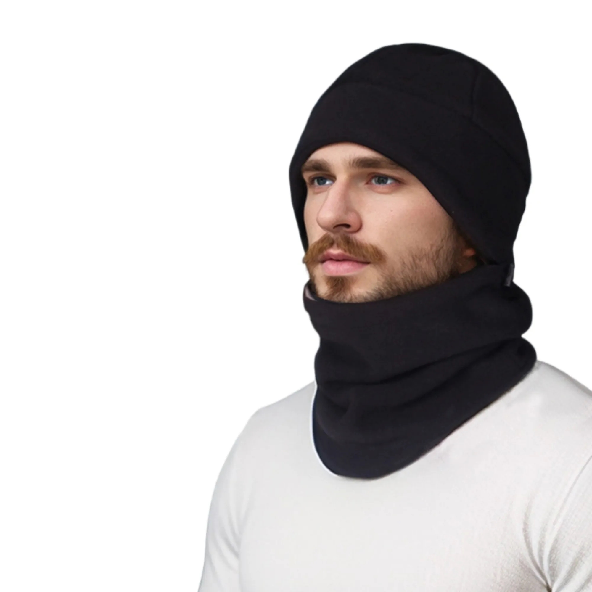 2 in 1 Warm Beanie Knit Hat And Scarf Set Winter Outdoor 6