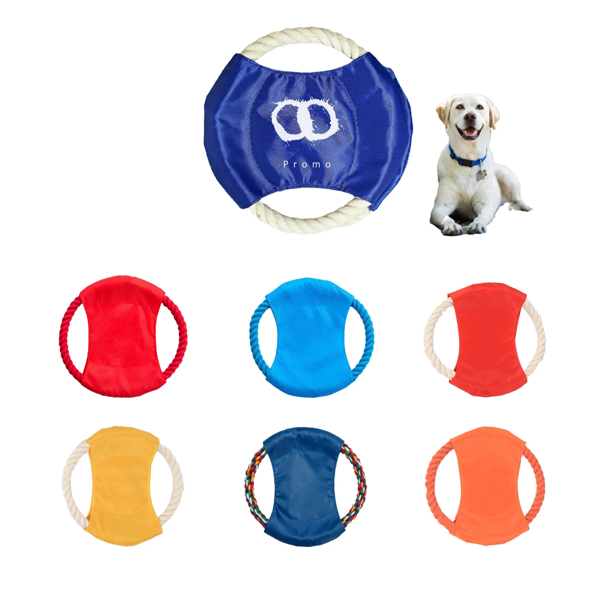 MOQ50 Pet Cotton Rope Flying Disc 2