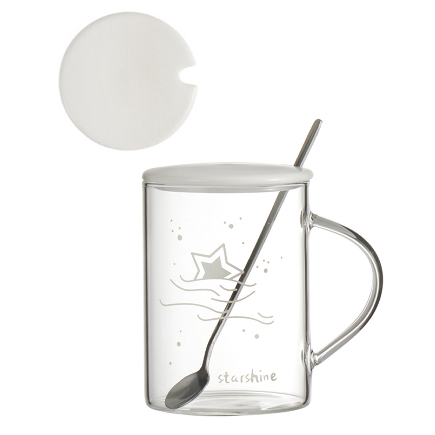 16.9Oz Transparent Glass Luminous Cup 4