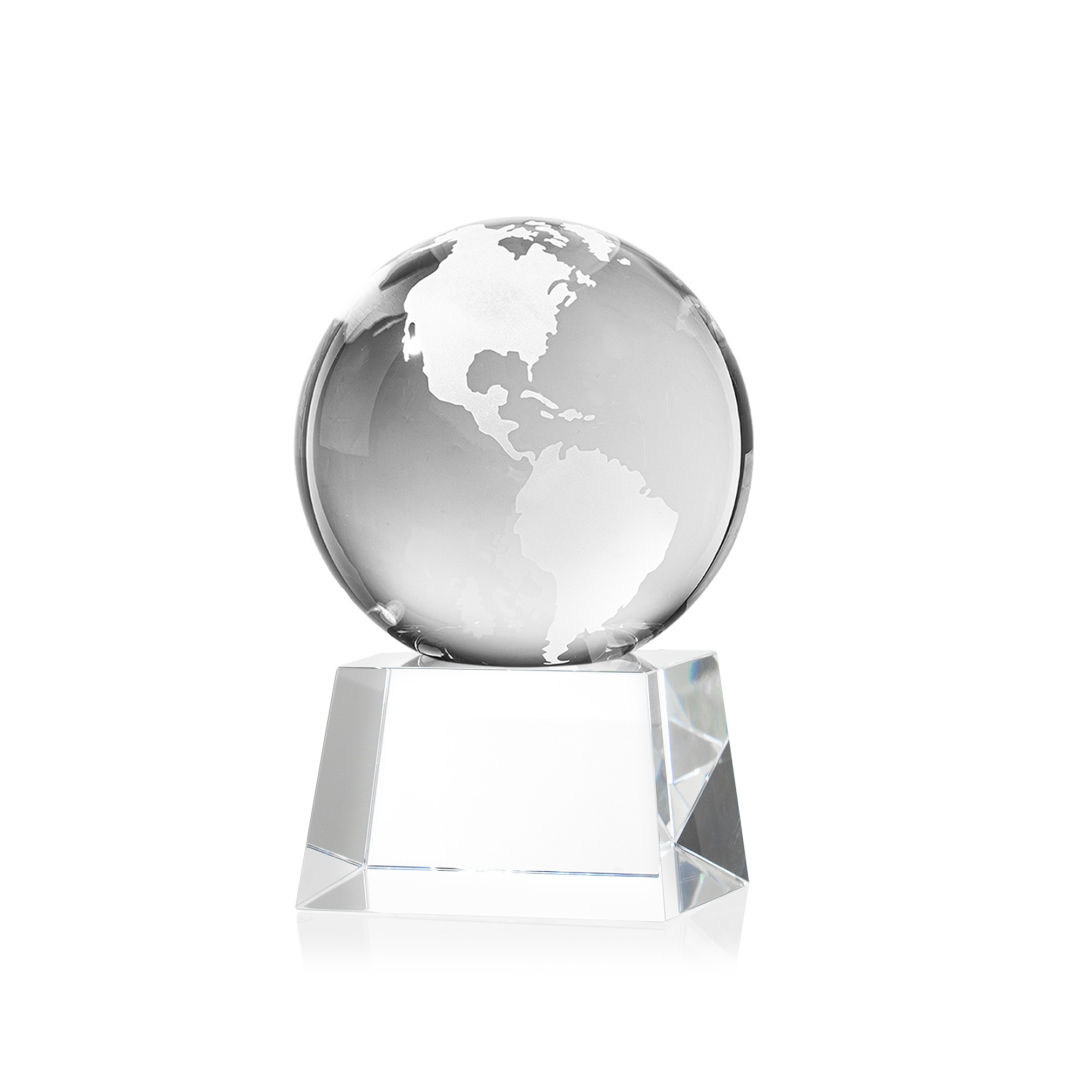 Globe Award on Robson Base - Clear 14