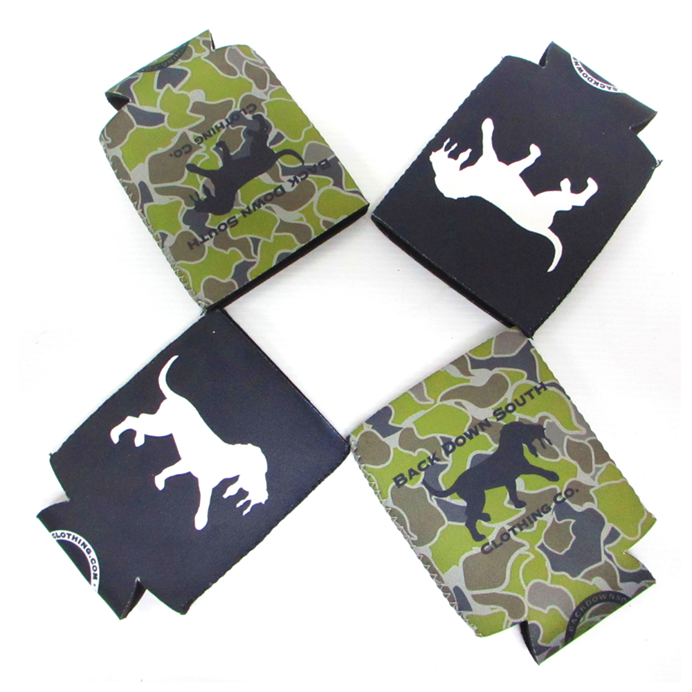 Dog Pattern Design Can Cooler, custom koozie with logo imprint 4