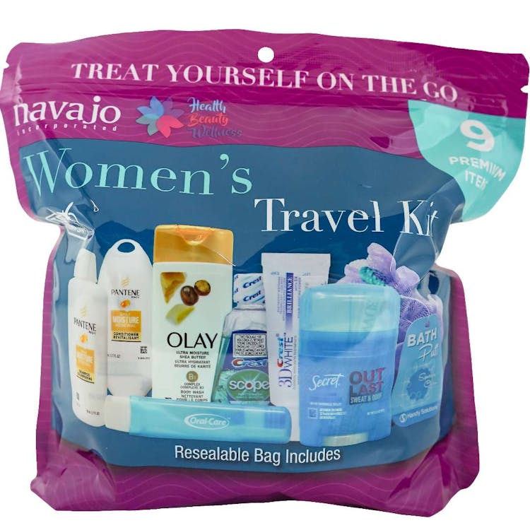 Women's Zip Bag Travel Kits - 9 Piece 1