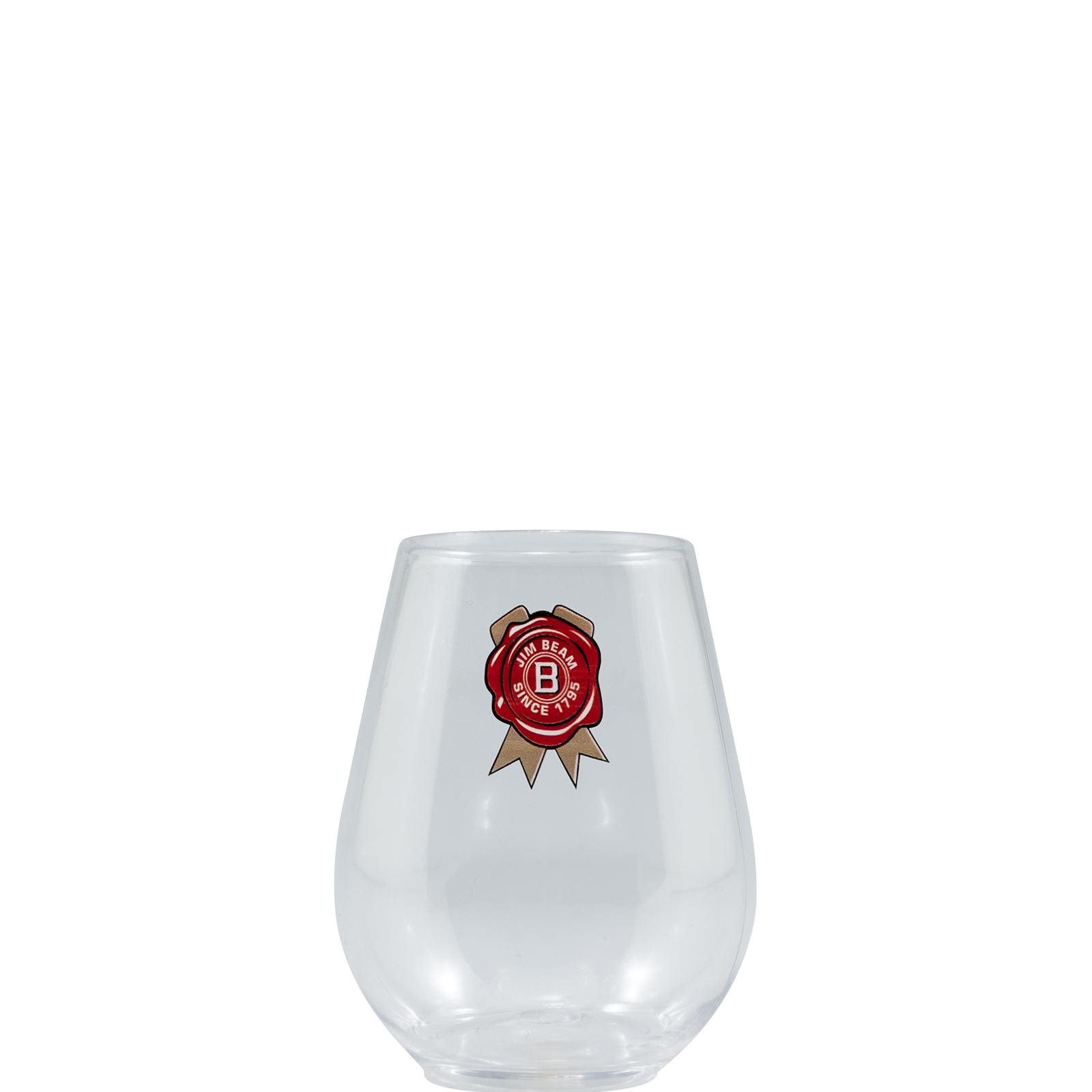 4 oz Plastic Stemless Glass Clear Digital Print 2