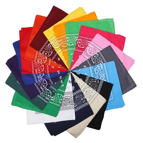 21 x 21 inches Multi-purpose Novelty Cotton Bandanas