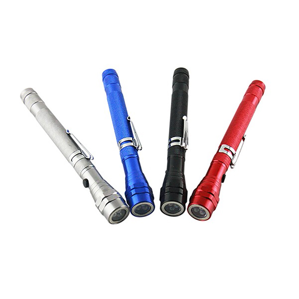Telescopic Aluminum Flashlight With Magnet